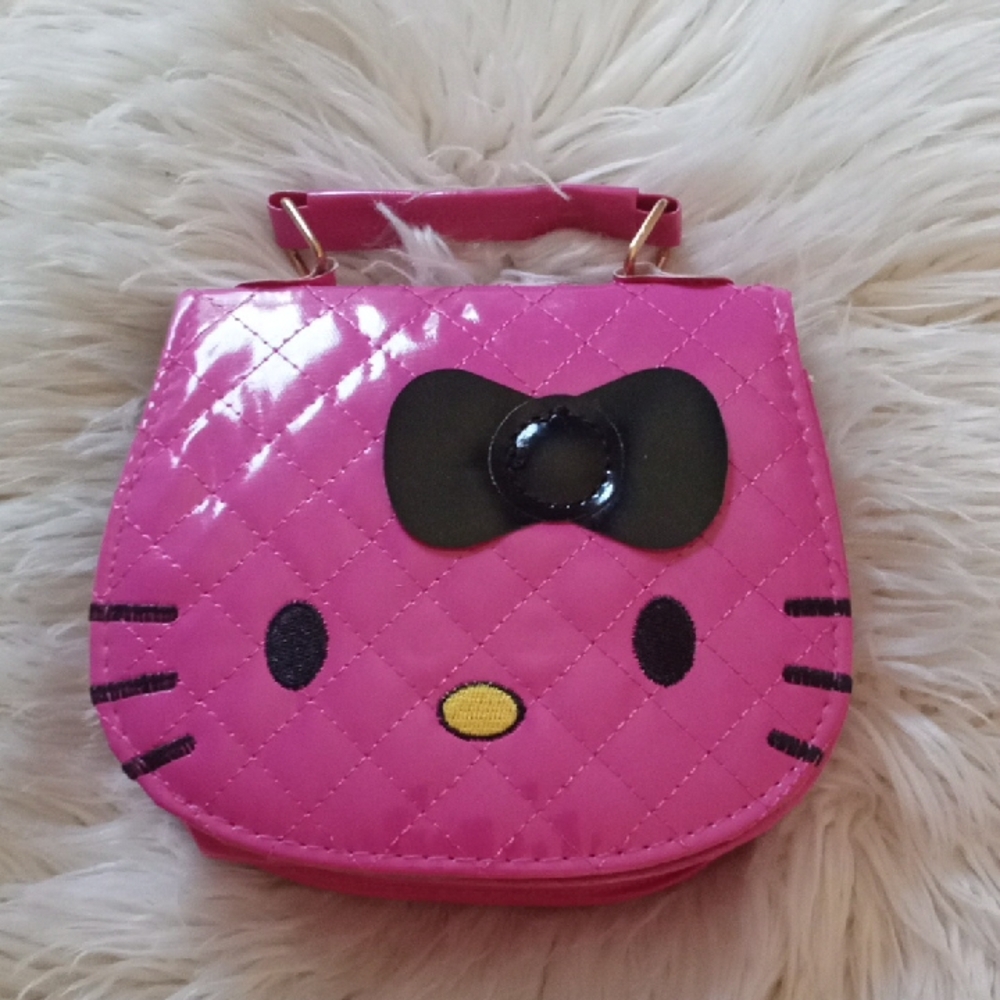 Hello Kitty Pink and Black Small Purse